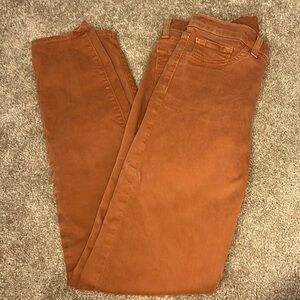 J BRAND BURNT ORANGE JEANS SIZE 26